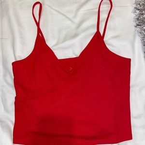 Red Crop Top size M